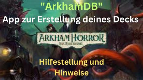 Arkham Horror LCG Deckbuilder · ArkhamDB.